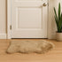 2' X 3' Black Faux Sheepskin Animal Print Washable Area Rug